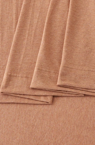 Woven & Weft Jersey Knit Sheet Set In Terracotta Clay