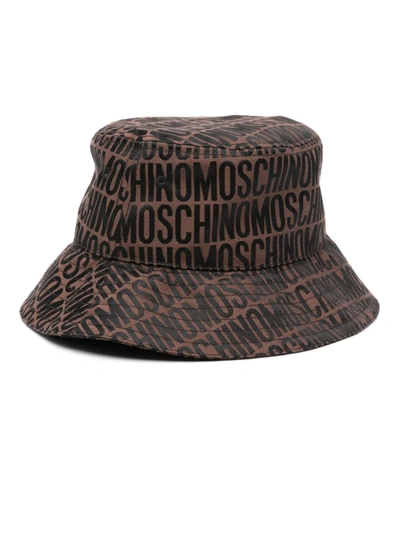 Shop Moschino Hats In Brown