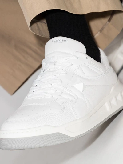 Shop Valentino Garavani Sneakers In White/pastel Grey