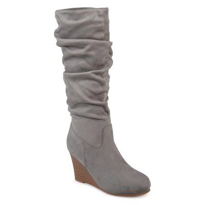 Shop Journee Collection Collection Women's Haze Boot In Grey