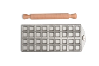 Marcato 36 Square Ravioli Mold Set In Silver