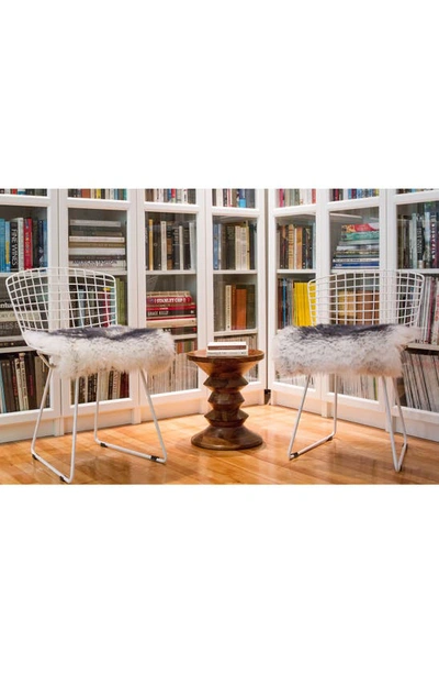 Shop Natural 4-pack Genuine Sheepskin Chair Pads In Gradient Grey