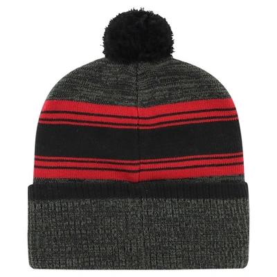 Shop 47 ' Black Atlanta Falcons Fadeout Cuffed Knit Hat With Pom