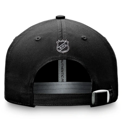 Shop Fanatics Branded  Black Boston Bruins Authentic Pro Prime Adjustable Hat