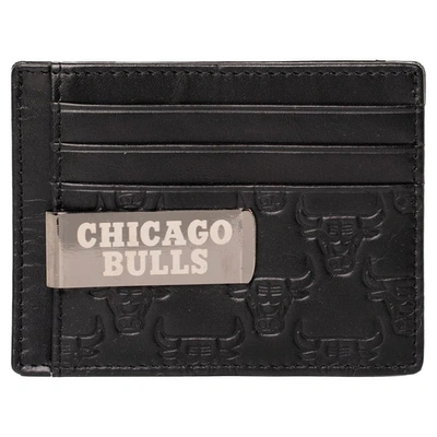 Shop Lusso Black Chicago Bulls Sanford Front Pocket Wallet With Money Clip