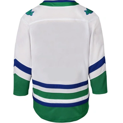 Shop Outerstuff Youth White Carolina Hurricanes Whalers Premier Jersey