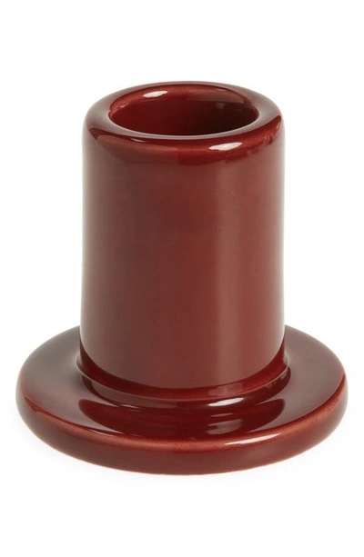 Shop Hay Tube Candleholder In Brown