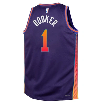 Shop Nike Youth  Devin Booker Purple Phoenix Suns  Swingman Replica Jersey