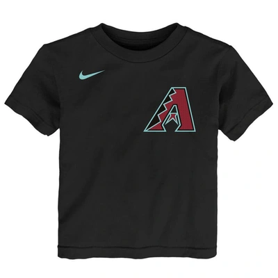 Shop Nike Toddler  Corbin Carroll Black Arizona Diamondbacks 2024 Fuse Name & Number T-shirt