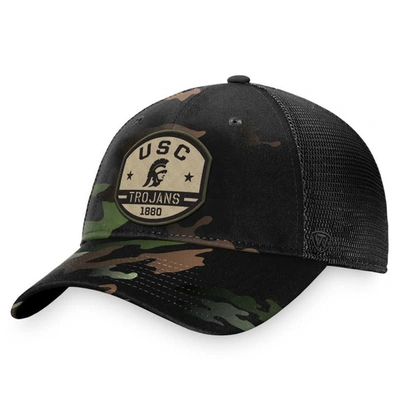 Shop Top Of The World Black Usc Trojans Oht Delegate Trucker Adjustable Hat