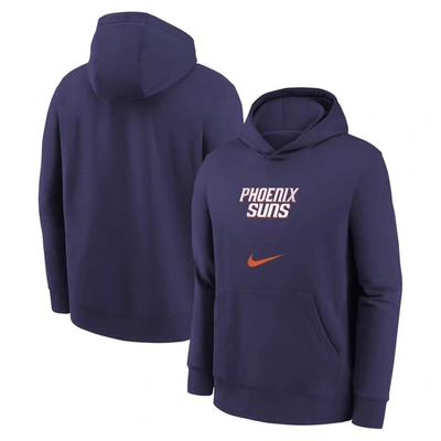 Shop Nike Youth  Purple Phoenix Suns 2023/24 City Edition Essential Pullover Hoodie