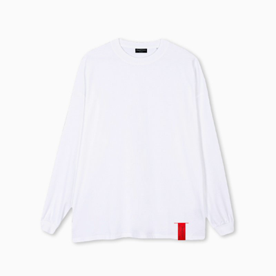Shop Partch Must Long Sleeve T-shirt Oversized White Organic Cotton