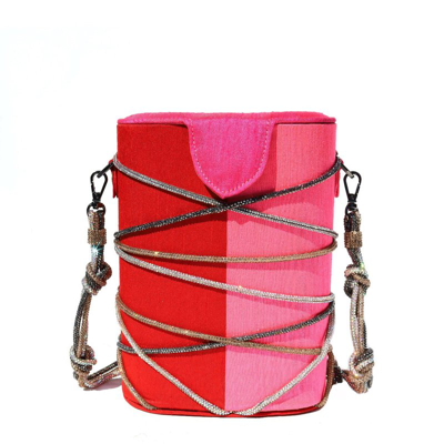 Shop Simitri Gulaab Knotty Bucket Bag In Pink