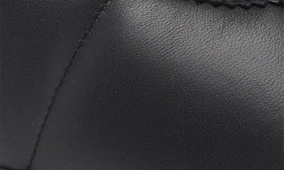 Marni Padded Leather Sneakers With Flat Rubber Sole In Black