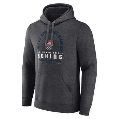 Shop Fanatics Branded Heather Charcoal Team Usa Boxing Trials Sparring Arch Pullover Hoodie