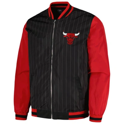 Shop Jh Design Black Chicago Bulls Full-zip Bomber Jacket