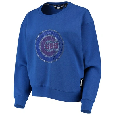 Shop Dkny Sport Royal Chicago Cubs Carrie Pullover Sweatshirt