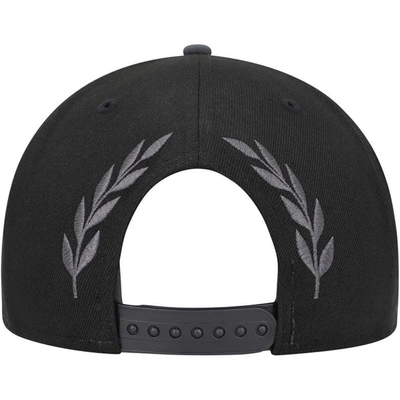 Shop New Era Black Brooklyn Nets Back Laurels 9fifty Snapback Hat