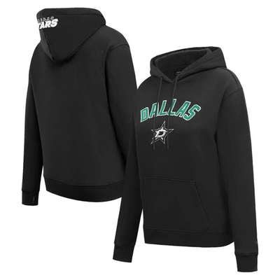 Shop Pro Standard Black Dallas Stars Classic Chenille Pullover Hoodie