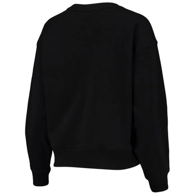 Shop Dkny Sport Black Brooklyn Nets Carrie Rhinestone Pullover Sweatshirt