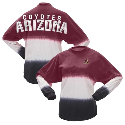 Shop Spirit Jersey Fanatics Branded Garnet/black Arizona Coyotes Ombre Long Sleeve T-shirt