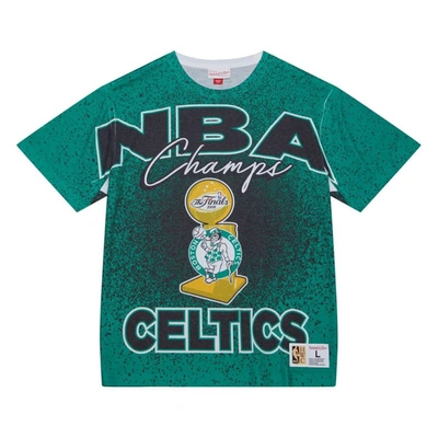 Shop Mitchell & Ness Kelly Green Boston Celtics Hardwood Classics 2008 Nba Finals Champ City T-shirt