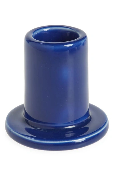 Shop Hay Tube Candleholder In Blue