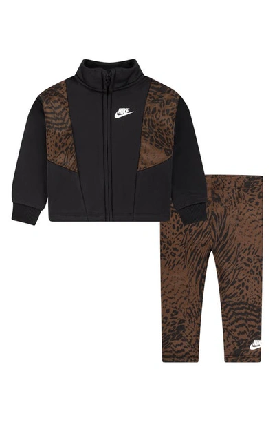 Shop Nike Track Jacket & Leggings Set In Cacao Wow