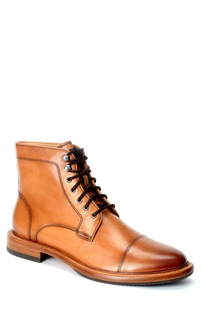 Shop Warfield & Grand Ballast Cap Toe Lace-up Boot In Honey