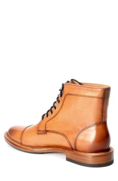 Warfield & Grand Ballast Cap Toe Lace-up Boot In Honey