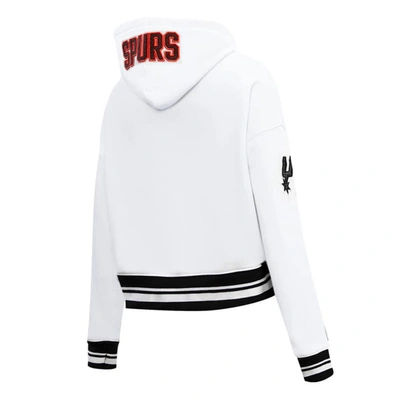 Shop Pro Standard White San Antonio Spurs 2023/24 City Edition Cropped Pullover Hoodie