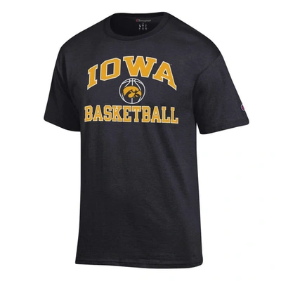 Shop Champion Black Iowa Hawkeyes Basketball Icon T-shirt