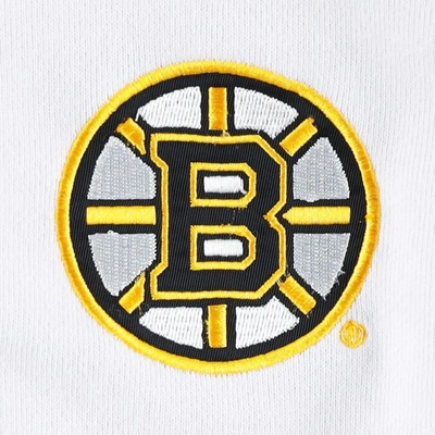 Shop Dkny Sport Black/white Boston Bruins Gina Full-zip Hoodie