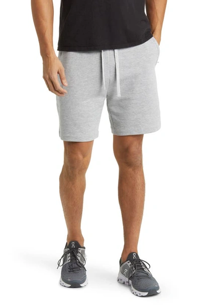 Shop Alo Yoga Chill Shorts In Athletic Heather Grey