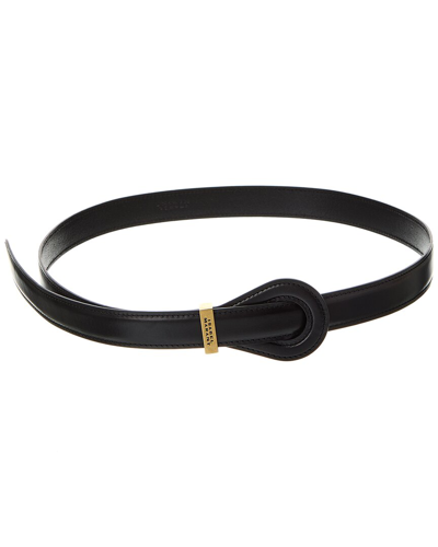 Shop Isabel Marant Brindi Leather Belt In Black