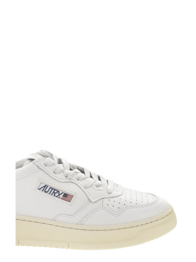 Shop Autry Medalist Low Leather Sneakers