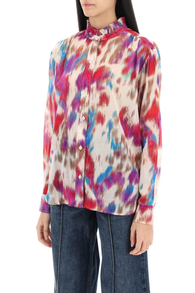 Shop Marant Etoile Isabel  Gamble Shirt With Shaded Motif