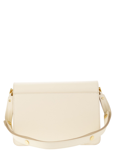 Shop Marni Trunk Saffiano Calfskin Bag