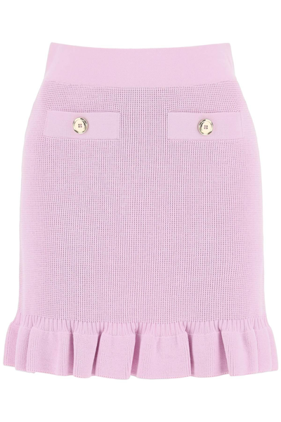 Shop Pinko Kalmia Knitted Mini Skirt