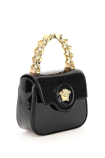 Shop Versace Patent Leather 'la Medusa' Mini Bag