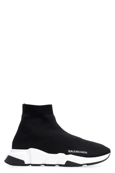 Shop Balenciaga Speed Recycled Knitted Sock-sneakers In Black