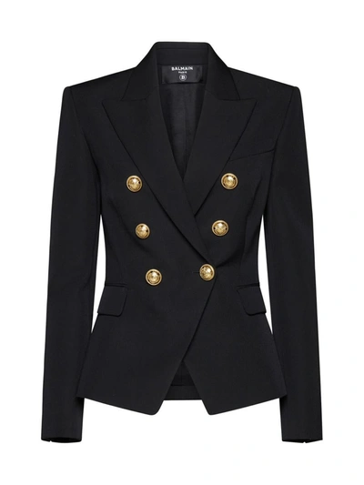 Shop Balmain Jackets In Black