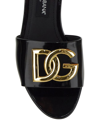 Shop Dolce & Gabbana Logo Slide In Black