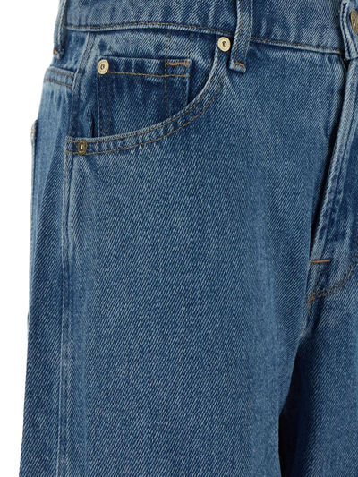 Shop 7 For All Mankind Lyocell Trouser In Blue