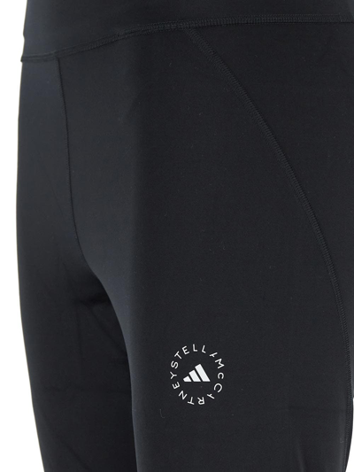 Shop Adidas By Stella Mccartney Logo Leggins In Black