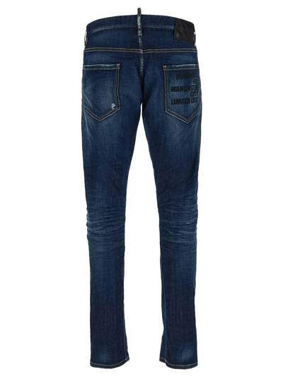 Shop Dsquared2 Manchester City Lmtd.ed. Jean In Blue