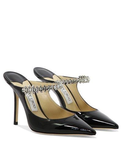 Shop Jimmy Choo "bing 100" Mules In Black