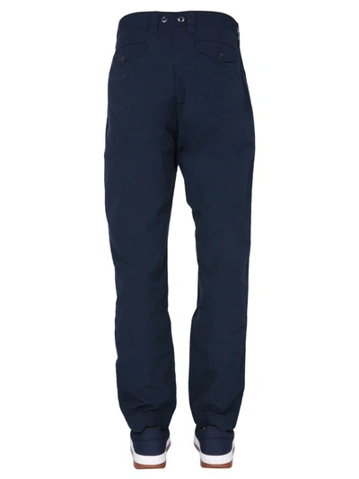 Shop Nigel Cabourn Oversize Fit Trousers In Blue
