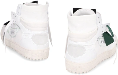 Shop Off-white 3.0 Off-court Leather High-top Sneakers