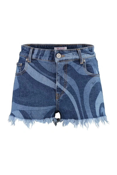 Shop Pucci Denim Shorts